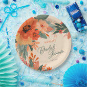 テラエレガントコッタフローラブライダルシャワー ペーパープレート (パーティー)