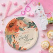 テラエレガントコッタフローラブライダルシャワー ペーパープレート (パーティー)