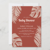 テラエレガントコッタボホ葉赤ちゃんシャワー 招待状 (正面)