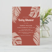 テラエレガントコッタボホ葉赤ちゃんシャワー 招待状 (スタンド正面)