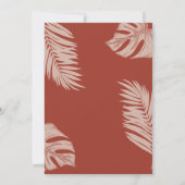 テラエレガントコッタボホ葉赤ちゃんシャワー 招待状 (裏面)