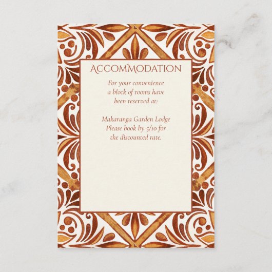 テラエレガントコッタメキシコタラベ結婚ラ詳細 エンクロージャーカード (裏面)