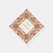 テラエレガントコッタメキシコタラベ結婚ラ スタンダードカクテルナプキン (角)