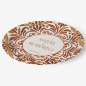 テラエレガントコッタメキシコタラベ結婚ラ ペーパープレート (アングル)