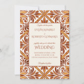 テラエレガントコッタメキシコタラベ結婚ラ 招待状 (正面)