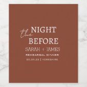 テラエレガントコッタ前夜の白結婚い ワインラベル (シングルラベル)