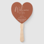 テラエレガントコッタ結婚式 プログラムハート ハンドファン (正面)