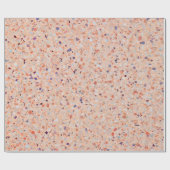 テラエレガントッツォレトロピンクパープルホワイトパターン ラッピングペーパー (フラット)