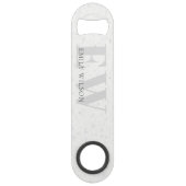 テラエレガントッツォ素朴ストーングレー名モノグラム スピード栓抜き (裏面)