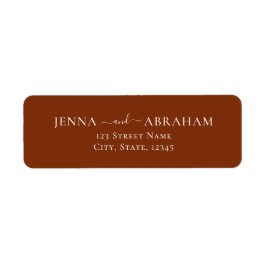 テラエレガント素朴コッタ差出人住所ラベル ラベル