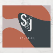 テラオーガニックコッタブルー赤面結婚ズ リキュールボトルラベル (シングルラベル)