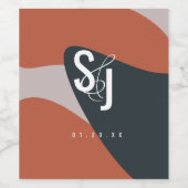 テラオーガニックコッタブルー赤面結婚ズ ワインラベル (シングルラベル)