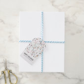 テラカラフルッツォパターンホリデー ギフトタグ (より糸付き)