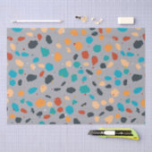 テラカラフルッツォ模様 薄葉紙 (クラフト)