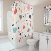 テラカラフルッツォ：シームレスな岩の断片。 シャワーカーテン (インサイチュ)