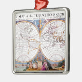 テラキュアグローブセラミックオーナメントの新しい地図 メタルオーナメント (左)