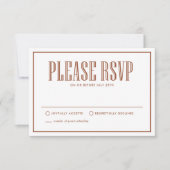 テラクォッタ・イート・ドリンク・アンド・ビー・マリード ウェディング 出欠カード (正面)