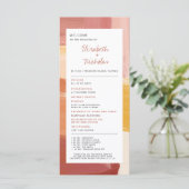 テラクッタサンライズ | 結婚式プログラム メニュー (スタンド正面)