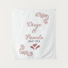 テラクッタ ブラック ルスティック スペイン 結婚 カップル エン タペストリー