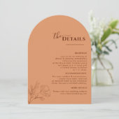 テラクッタ ボーホー 旅程表 ラスト ウェディング プログラム (スタンド正面)