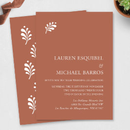 テラクッタ メキシカン ウェディング インビテーション