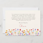 テラクッタ ワイルドフラワー ブライダルシャワー サンクス サンキューカード (裏面)