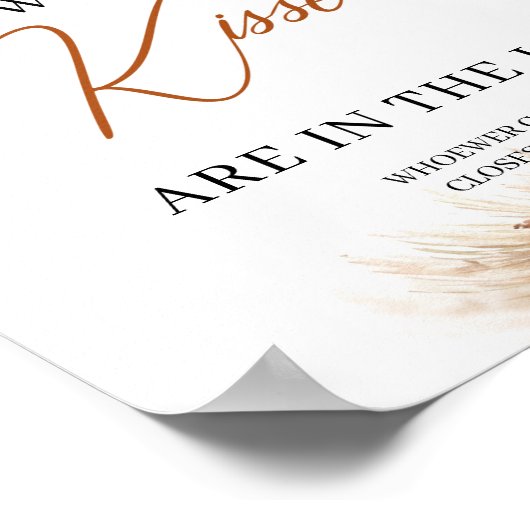 テラクッタ　瓶の中に何回分のキスがあると思う？ ポスター (角)