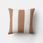 テラクラシックコッタ白い垂直ストリップ クッション (裏面)