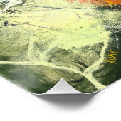 テラグリーン抽象デザイン ポスター (コーナー)