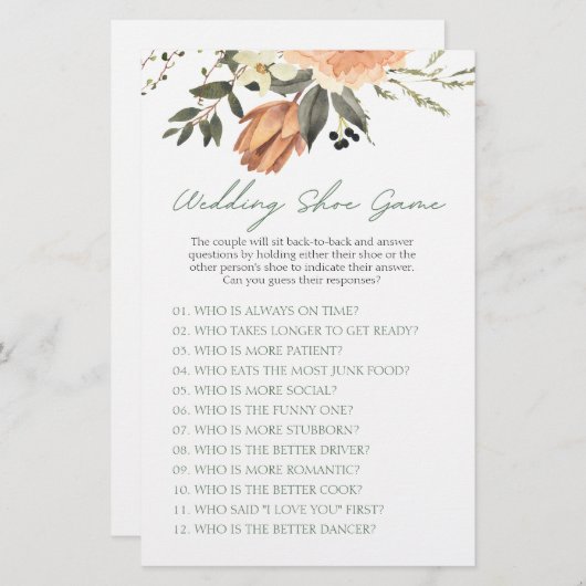 テラコタおもしろいフ結婚ァーのシューゲーム (正面/裏面)