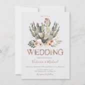 テラコタアンドサボス結婚ズ招待状 招待状 (正面)