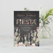 テラコタアンドサボス誕生日フィエスタパーティー 招待状 (スタンド正面)