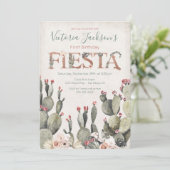 テラコタアンドサボス誕生日フィエスタパーティー 招待状 (スタンド正面)