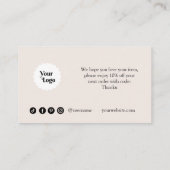 テラコタオーダーサンキュースモールビジネスマーケティング 名刺 (裏面)