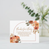 テラコタカボチャ素朴フローラブックベビー ポストカード (スタンド正面)