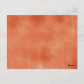 テラコタカボチャ素朴フローラブックベビー ポストカード (裏面)