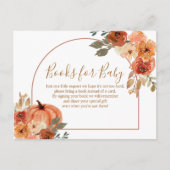 テラコタカボチャ素朴フローラブックベビー ポストカード (正面)