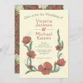 テラコタクラフトマンフローラ結婚式招待状 招待状 (正面/裏面)