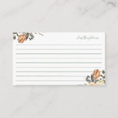 テラコタフラワー共有アレシピカード エンクロージャーカード (裏面)