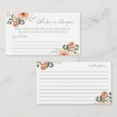 テラコタフラワー共有アレシピカード エンクロージャーカード (正面/裏面)