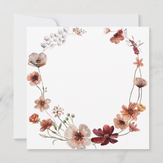 テラコタフローラ性本人を明かす 招待状 (裏面)