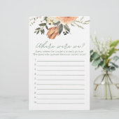 テラコタブライダルシャワーどこ我々のゲーム (スタンド正面)