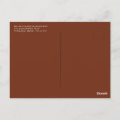 テラコタベビーシャワーカボスラインアート砂漠 ポストカード (裏面)