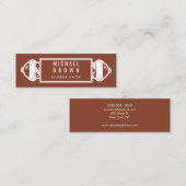 テラコタ理容師ポール |理容師 |美容師 スキニー名刺 (正面/裏面)