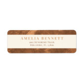 テラコッエレガントタコッパー差出人住所 ラベル (正面)