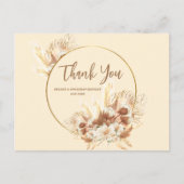 テラコッエレガントタボホフローラの結婚ありがとう ポストカード (正面)