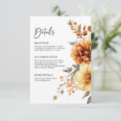 テラコッエレガントタ素朴ボホ結婚の詳細 エンクロージャーカード (スタンド正面)