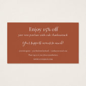 テラコッタありがとうショッピング割引券 (裏面)