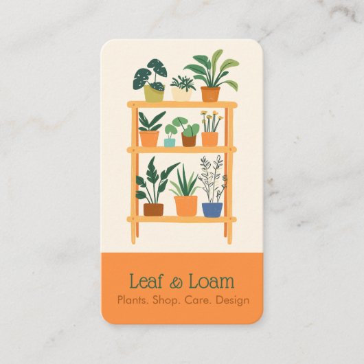 テラコッタおもしろいホースプラント陳列棚 名刺 (正面)