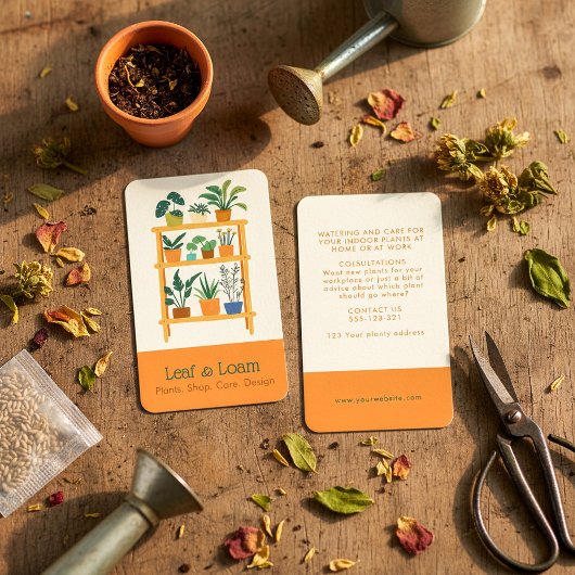 テラコッタおもしろいホースプラント陳列棚 名刺